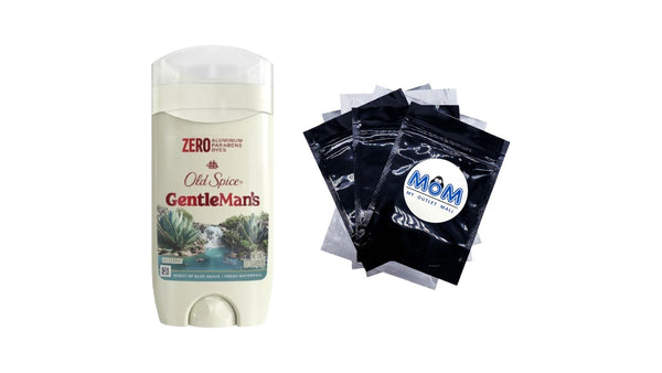 Gentleman's Collection Men's Deodorant Stick, Blue Agave & Fresh Waterfall Scent - 1 pack - 3 oz per pack - plus 3 My Outlet Mall Resealable Storage Pouches