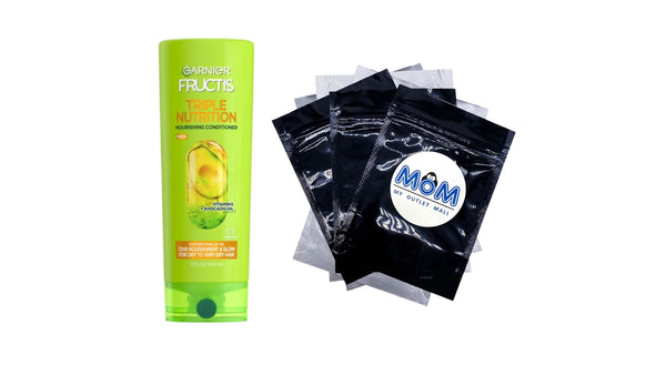 Fructis Triple Nutrition Nourishing Conditioner with Avocado Oil - 1 pack - 12fl oz per pack - plus 3 My Outlet Mall Resealable Storage Pouches