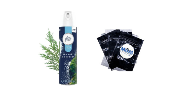 Air Freshener Spray, Sea Mist & Cypress, Fresh Collection, Fragrance Infused with Essential Oils, 100% Natural Propellent - 1 pack - 8.0 oz per pack - plus 3 My Outlet Mall Resealable Storage Pouches