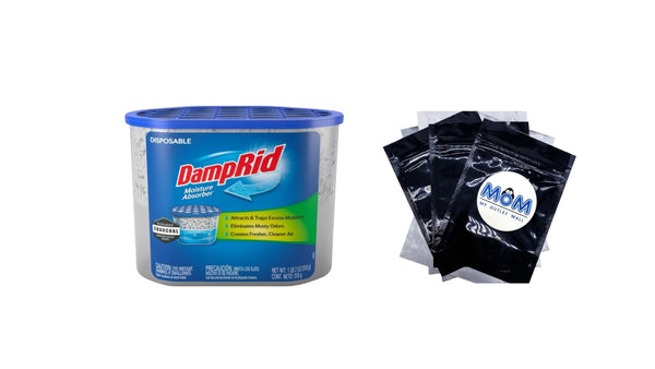 Moisture Absorber for Boats and RVs with Activated Charcoal, Fragrance Free -  1 pack - 18 oz per pack plus 3 My Outlet Mall Resealable Storage Pouches