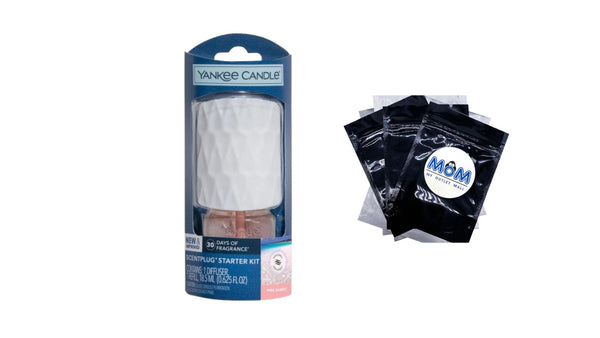 Candle White/Pink Sands ScentPlug Fragrance Diffuser Starter Kit - 1 pack - plus 3 My Outlet Mall Resealable Storage Pouches