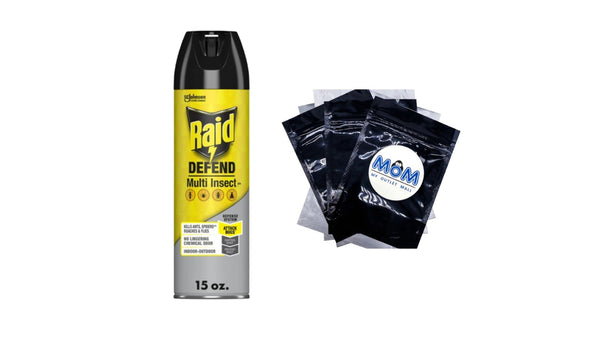 Defend Multi Insect, Indoor and Outdoor Ants, Roaches, Spiders and Flies Insect Killer Bug Spray - 1 pack - 15 oz per pack plus 3 My Outlet Mall Resealable Storage Pouches