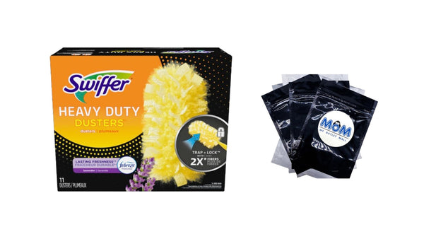 Dusters Multi-Surface Heavy Duty, Lavender Refills - 1 pack - 11 Count per pack - plus 3 My Outlet Mall Resealable Storage Pouches