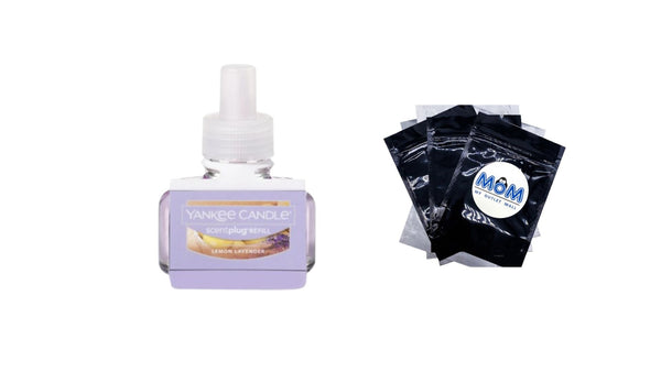 Candle Lemon Lavender ScentPlug Refill - 1 pack - 0.625 oz per pack - plus 3 My Outlet Mall Resealable Storage Pouches