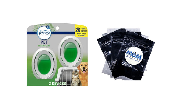 Pet Air Freshener, Small Spaces Odor-Fighting, Fresh -  1 pack - 2 count per pack plus 3 My Outlet Mall Resealable Storage Pouches