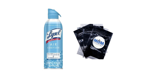 Air Sanitizer Spray, For Air Sanitization & Odor Elimination, Cotton Blossom Scent - 1 pack - 10 oz per pack - plus 3 My Outlet Mall Resealable Storage Pouches