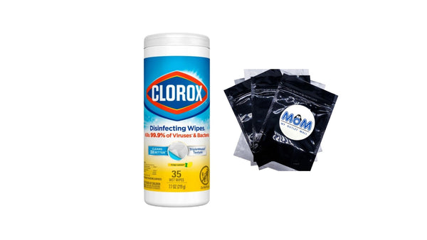 Bleach-Free Disinfecting and Cleaning Wipes, Crisp Lemon - 1 pack - 35 count per pack - plus 3 My Outlet Mall Resealable Storage Pouches