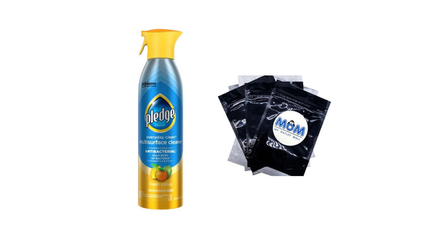 Everyday Cleaner Multi Surface Antibacterial Cleaner, Essential Cleaning Supplies, Aerosol, Fresh Citrus - 1 pack - 9.7 oz per pack - plus 3 My Outlet Mall Resealable Storage Pouches