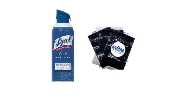 Air Sanitizer Spray, For Air Sanitization and Odor Elimination, White Linen Scent - 1 pack - 10 oz per pack - plus 3 My Outlet Mall Resealable Storage Pouches