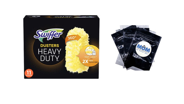 Duster Multi-Surface Heavy Duty Unscented Refills - 1 pack - 11 Count per pack - plus 3 My Outlet Mall Resealable Storage Pouches