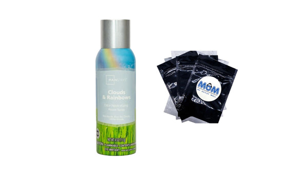 Odor Neutralizing Room Spray, Clouds & Rainbows Air Freshner - 1 pack - 4 oz per pack plus 3 My Outlet Mall Resealable Storage Pouches