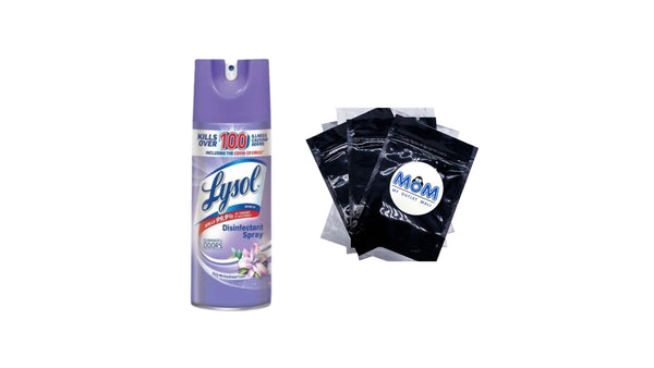 Disinfectant Spray, Sanitizing and Antibacterial Spray, Early Morning Breeze Scent - 1 pack - 12.5 oz per pack - plus 3 My Outlet Mall Resealable Storage Pouches