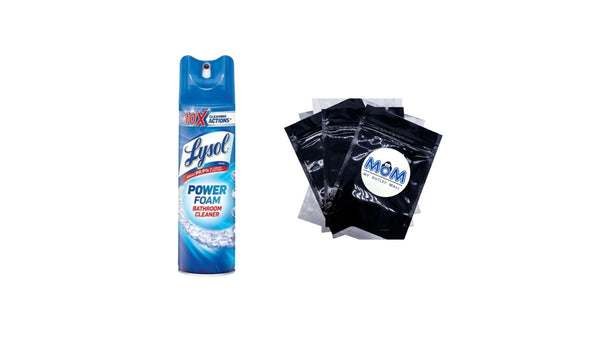 Bathroom Cleaner Spray, Power Aerosol - 1 pack - 24 oz per pack - plus 3 My Outlet Mall Resealable Storage Pouches