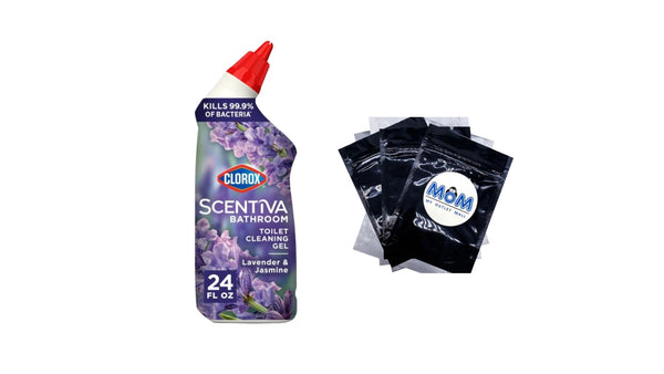 Scentiva Bathroom Toilet Cleaning Gel, Lavender and Jasmine - 1 pack - 24 oz per pack - plus 3 My Outlet Mall Resealable Storage Pouches