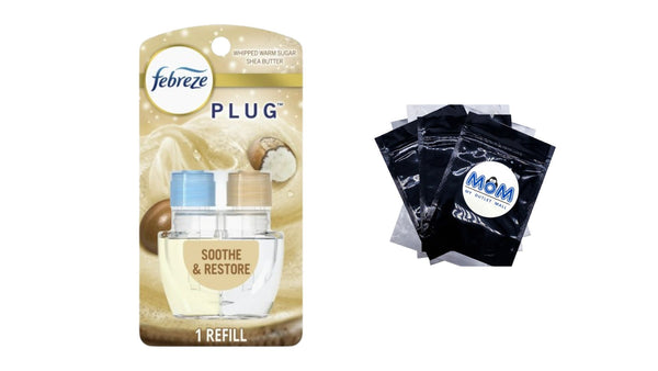 Plug Refill Odor-Fighting Air Freshener Soothe & Restore Scent - 1 pack - 0.87 oz per pack - plus 3 My Outlet Mall Resealable Storage Pouches