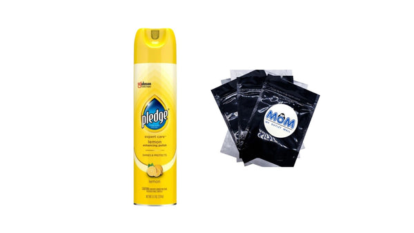 Expert Care, Wood Polish Shines and Protects, Lemon Enhancing, Aerosol - 1 pack - 9.7 oz per pack - plus 3 My Outlet Mall Resealable Storage Pouches