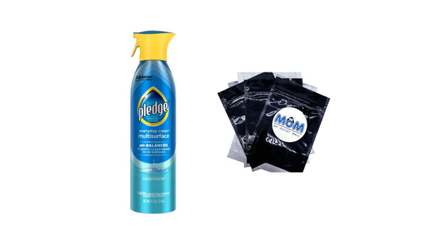 Multi Surface Cleaner, Everyday Cleaner, Aerosol, Rainshower Scent - 1 pack - 9.7 oz per pack - plus 3 My Outlet Mall Resealable Storage Pouches