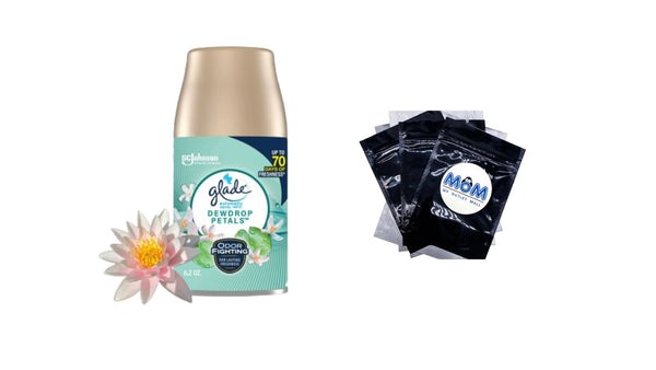Automatic Spray Air Freshener Refill, Dewdrop Petals - 1 pack - 6.2 oz per pack - plus 3 My Outlet Mall Resealable Storage Pouches