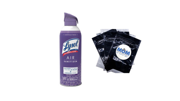 Air Sanitizer Spray, For Air Sanitization and Odor Elimination, Light Breeze Scent - 1 pack - 10 oz per pack - plus 3 My Outlet Mall Resealable Storage Pouches