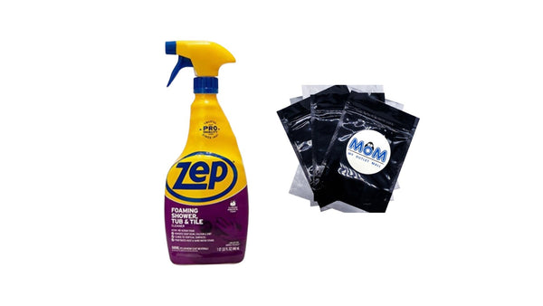 Foaming Tub and Tile Cleaner - 1 pack - 32 oz per pack - plus 3 My Outlet Mall Resealable Storage Pouches