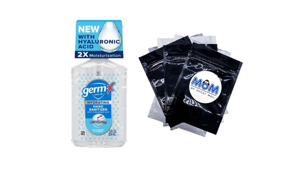 Hand Sanitizer, Hydrating with Hyaluronic Acid, Pump Bottle - 1 pack - 8 fl oz per pack - plus 3 My Outlet Mall Resealable Storage Pouches