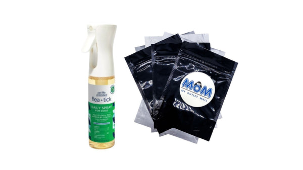 Unlimited Spray Flea & Tick Daily Treatment for Dogs - 1 pack - 10 oz per pack - plus 3 My Outlet Mall Resealable Storage Pouches