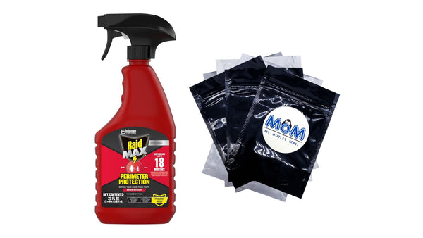 Max Perimeter Protection, Indoor & Outdoor Multi Insect Killer Spray - 1 pack - 22fl oz per pack - plus 3 My Outlet Mall Resealable Storage Pouches