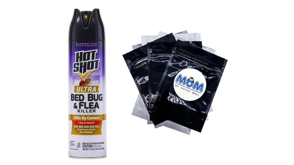 Ultra Bed Bug & Flea Killer Aerosol Formula - 1 pack - 17.5 oz per pack - plus 3 My Outlet Mall Resealable Storage Pouches