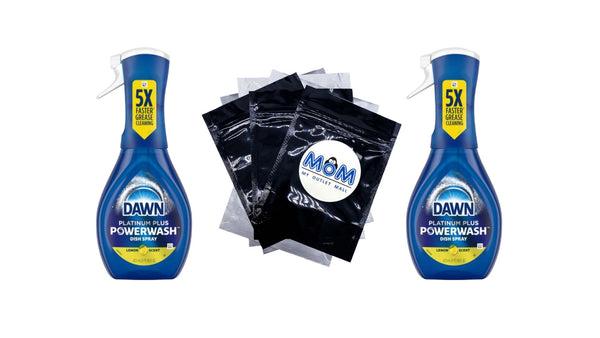 Platinum Powerwash Dish Spray, Dish Soap, Lemon Starter Kit - 2 packs - 16 fl oz per pack - plus 3 My Outlet Mall Resealable Storage Pouches
