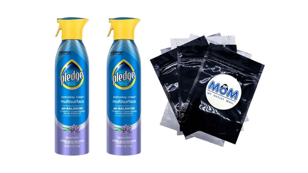 Everyday Cleaner Multi Surface, Aerosol, Lavender Scent - 2 packs - 9.7 oz per pack - plus 3 My Outlet Mall Resealable Storage Pouches