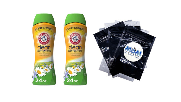 Clean Scentsations In-Wash Scent Booster, Laundry Scent Booster Clean Meadow scent - 2 packs - 24 oz per pack - plus 3 My Outlet Mall Resealable Storage Pouches