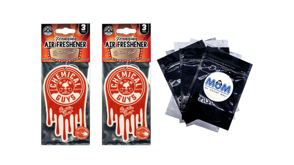 Hanging Air Freshener, Signature Scent - 2 packs - 3 count per pack - plus 3 My Outlet Mall Resealable Storage Pouches