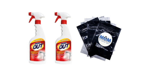 Rust Stain Remover Spray Gel - 2 packs - 24 oz per pack - plus 3 My Outlet Mall Resealable Storage Pouches