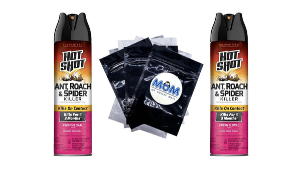 Ant, Roach & Spider Killer, Fresh Floral Scent Formula - 2 packs - 17.5 oz per pack - plus 3 My Outlet Mall Resealable Storage Pouches