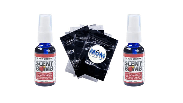 Black Cherry Scent Spray Air Freshener - 2 packs - 1 oz per pack - plus 3 My Outlet Mall Resealable Storage Pouches