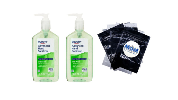 Advanced Hand Sanitizer with Aloe - 2 packs - 12 fl oz per pack - plus 3 My Outlet Mall Resealable Storage Pouches