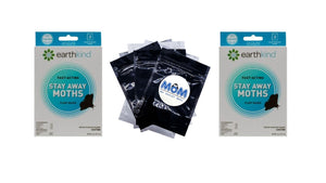 Stay Away Moth Natural Repellent, Pest Repellent - 2 packs - 2 Count - plus 3 My Outlet Mall Resealable Storage Pouches