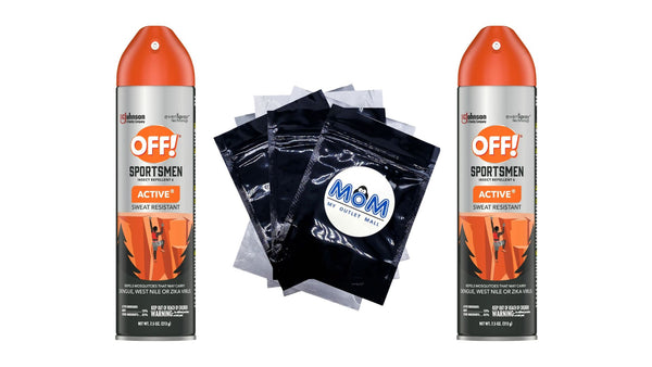 Sportsmen Active Insect Repellent VI, Mosquito Bug Spray - 2 packs - 7.5 Fl oz per pack - plus 3 My Outlet Mall Resealable Storage Pouches