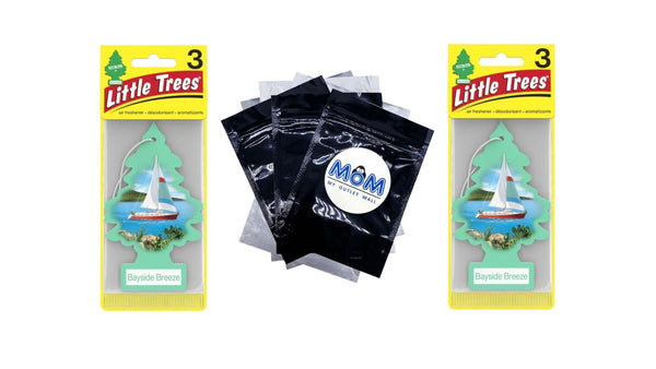 Air Freshener Bayside Breeze Fragrance - 2 pack - 3 count per pack plus 3 My Outlet Mall Resealable Storage Pouches