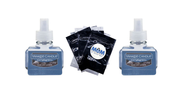 Warm Luxe Cashmere Scent Plug Fragrance Oil Refill - 2 packs - plus 3 My Outlet Mall Resealable Storage Pouches