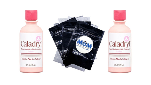 Skin Protectant Lotion, Calamine + Itch Reliever - 2 packs - 6 fl oz per pack - plus 3 My Outlet Mall Resealable Storage Pouches