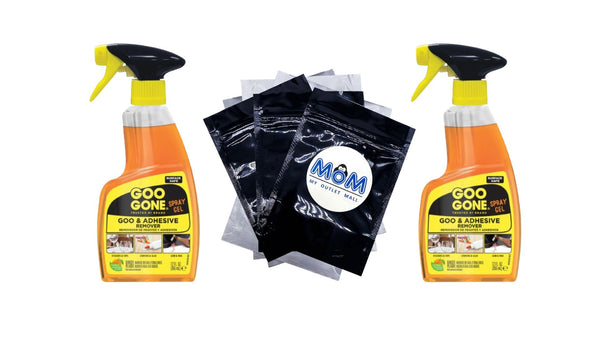 Original Spray Gel Adhesive Remover, Orange Citrus Scent - 2 packs - 12 oz per pack - plus 3 My Outlet Mall Resealable Storage Pouches