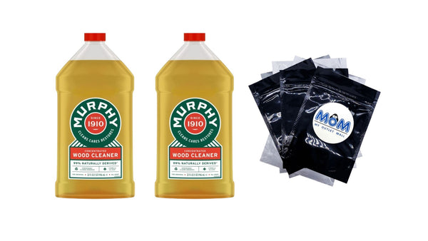 Oil Wood Surface Household Cleaner, Original - 2 packs - 32 Fl oz per pack - plus 3 My Outlet Mall Resealable Storage Pouches