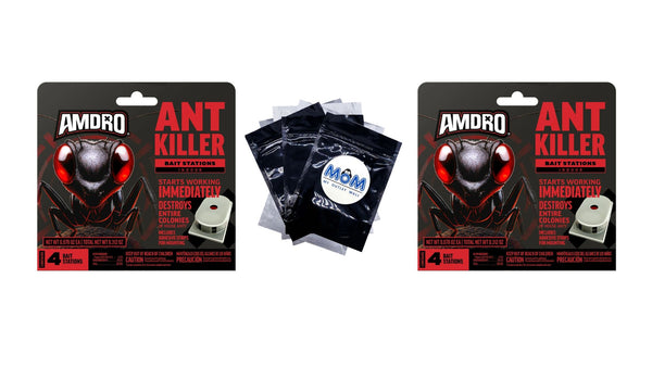 Ant Kills Ant Killer Bait Station - 2 packs - plus 3 My Outlet Mall Resealable Storage Pouches