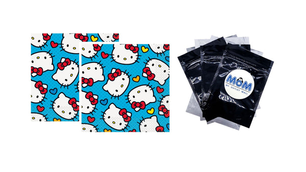Luncheon Napkins - 2 packs - 16 Count per pack - plus 3 My Outlet Mall Resealable Storage Pouches