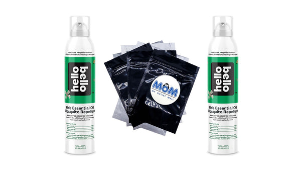 Kid's Essential Oil Mosquito Repellent, Made with Natural Plant-Based Oils - 2 packs - 5 oz per pack - plus 3 My Outlet Mall Resealable Storage Pouches