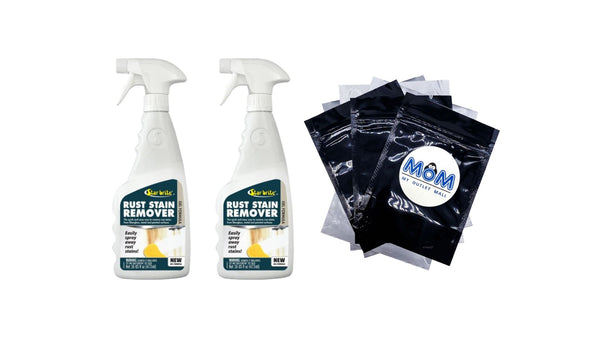 Rust Stain Remover - 2 packs - 16 oz per pack - plus 3 My Outlet Mall Resealable Storage Pouches