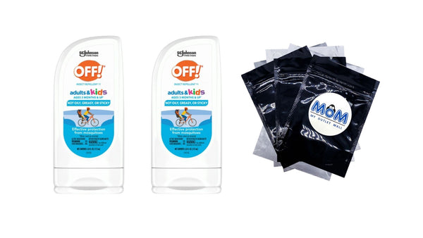 Picaridin Insect Repellent Lotion for Adults & Kids, Fragrance-Free, Deet Free Bug Repellent for Everyday Protection from Mosquitoes, Travel Essentials - 2 packs - 3.8 oz per pack - plus 3 My Outlet Mall Resealable Storage Pouches