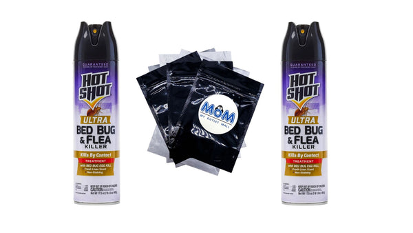 Ultra Bed Bug & Flea Killer Aerosol Formula - 2 packs - 17.5 oz per pack - plus 3 My Outlet Mall Resealable Storage Pouches