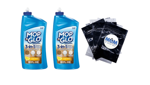 Multi-Surface Floor Protecting Cleaning Polish - 2 packs - 32 oz per pack - plus 3 My Outlet Mall Resealable Storage Pouches